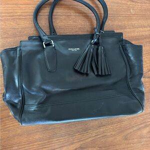 Coach Black Leather Handbag